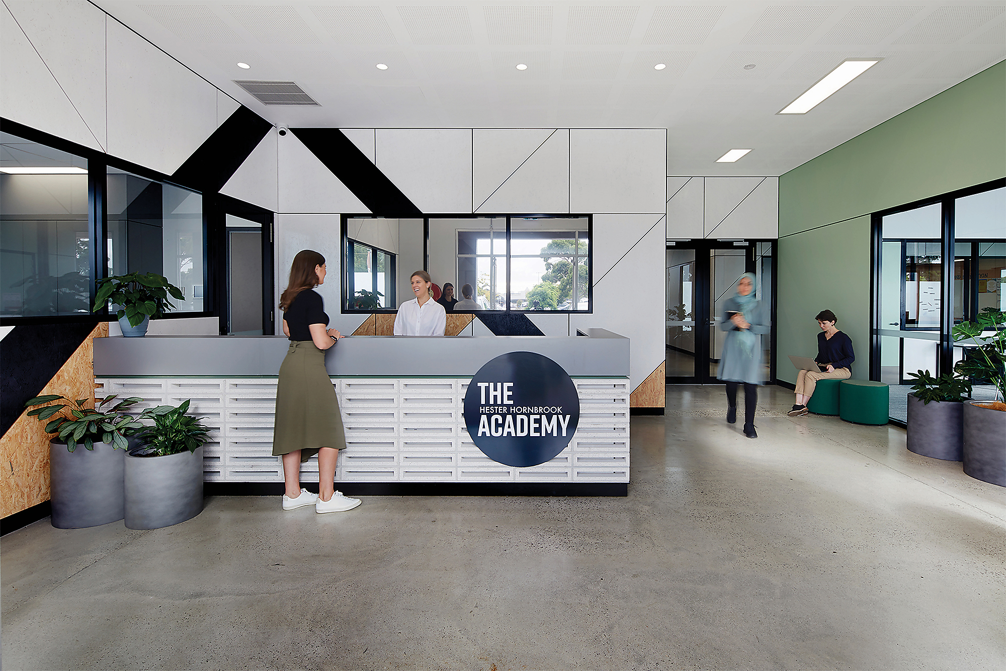 Interior photograph of The Hester Hornbook Academy by Tatjana Plitt